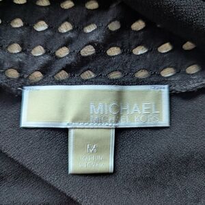Michael Kors Black Mesh Detail Top
